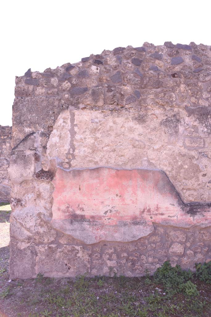 I.4.5 Pompeii. October 2019. Exedra 18, detail from south wall.
Foto Tobias Busen, ERC Grant 681269 D�COR.
