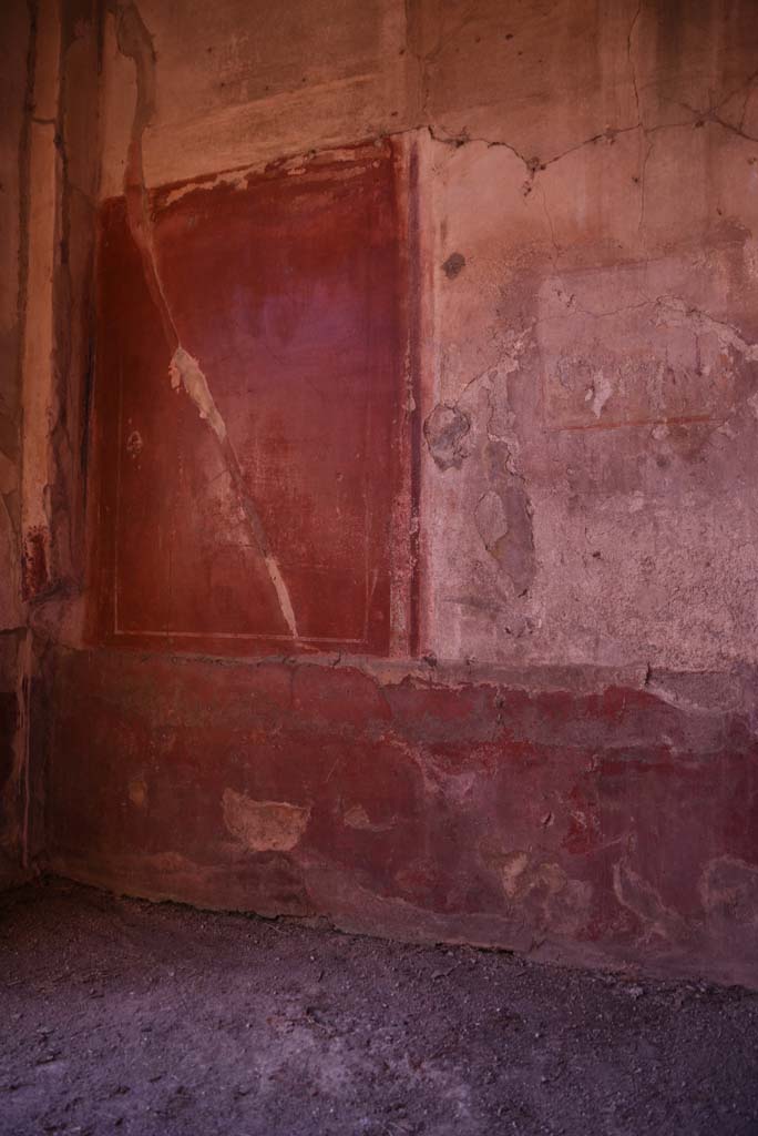 I.4.25 Pompeii. October 2019. Room 23,detail from north wall at west end.
Foto Tobias Busen, ERC Grant 681269 D�COR.
