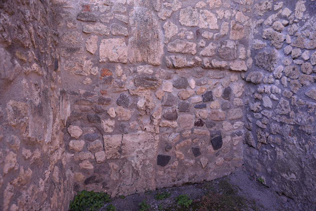 I.4.25/I.4.5 Pompeii. October 2019. Apodyterium 39, detail of west wall.
Foto Tobias Busen, ERC Grant 681269 D�COR.

