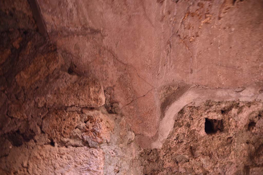 I.4.25/I.4.5 Pompeii. October 2019. Unnumbered corridor/room, detail from west wall of second vaulted area. 
Foto Tobias Busen, ERC Grant 681269 D�COR.


