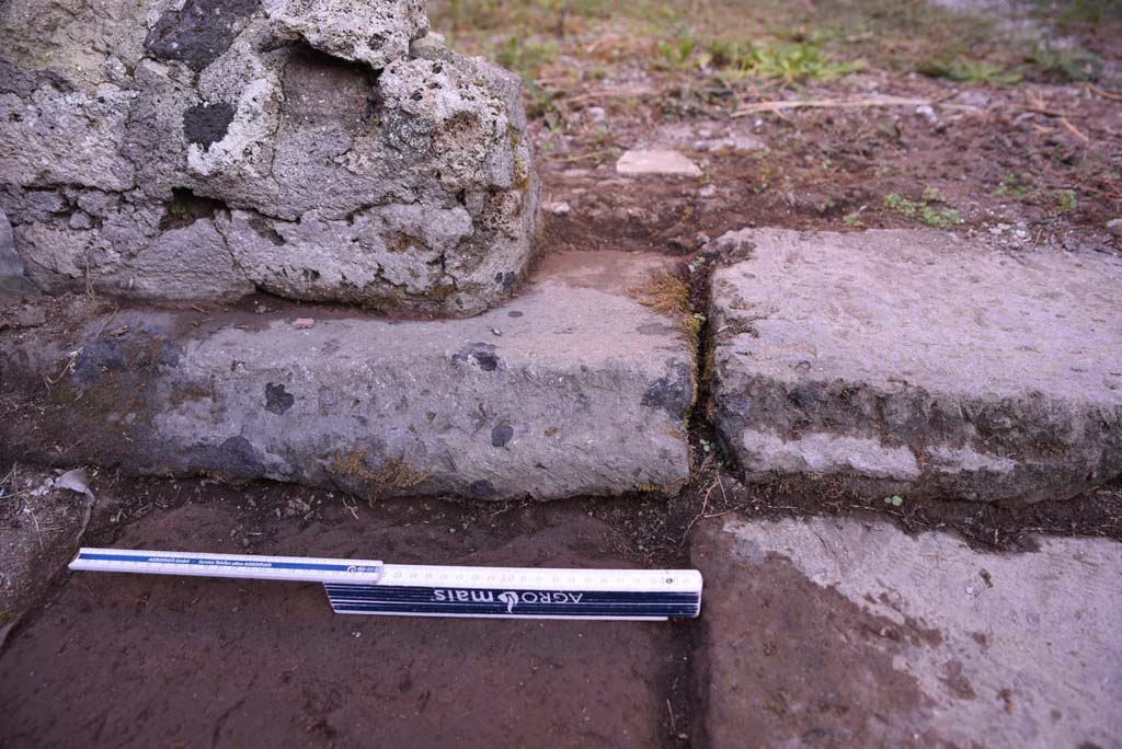 I.4.25/I.4.5 Pompeii. October 2019. Atriolo 43, detail from north-west corner of impluvium. 
Foto Tobias Busen, ERC Grant 681269 D�COR.

