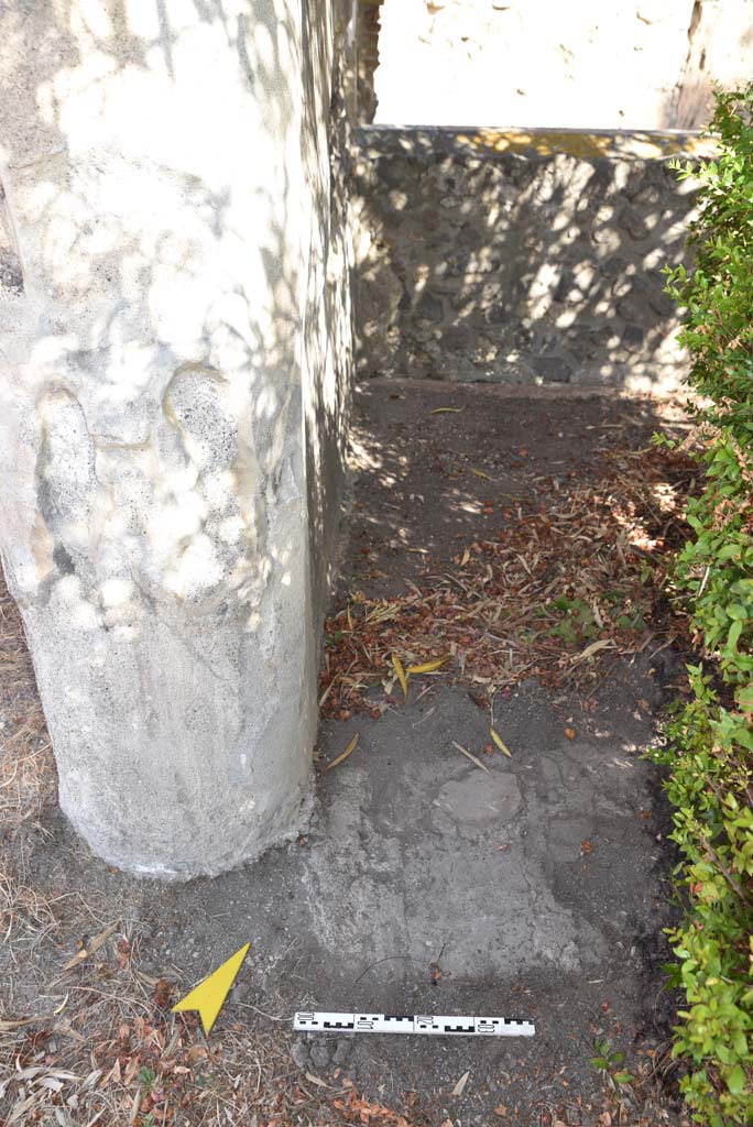 I.4.25 Pompeii. September 2020. Upper Peristyle 56, east of column in north-west corner.
Foto Tobias Busen, ERC Grant 681269 DÉCOR