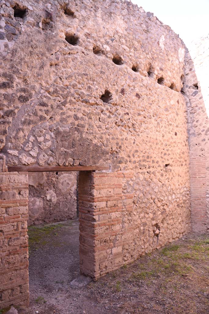 I.4.26 Pompeii. October 2019. 
Looking north towards west wall of drying room, with doorway into shop-room.
Foto Tobias Busen, ERC Grant 681269 D�COR.
