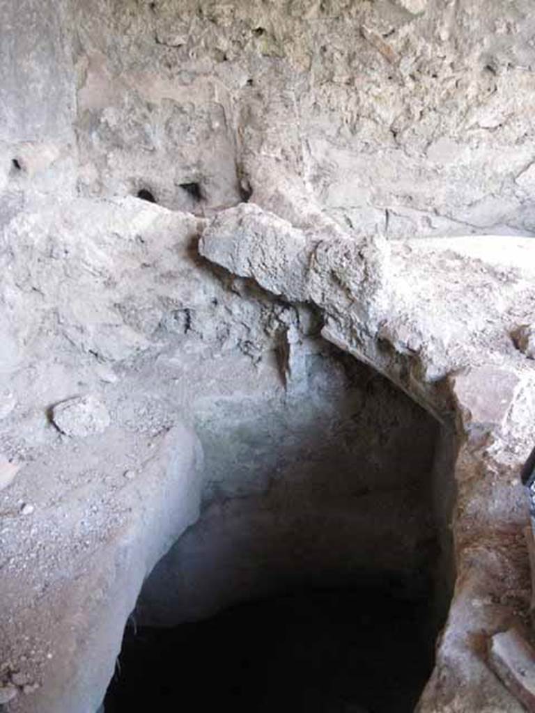 I.5.2 Pompeii. September 2010. Detail from sixth divided compartment.
Photo courtesy of Drew Baker.