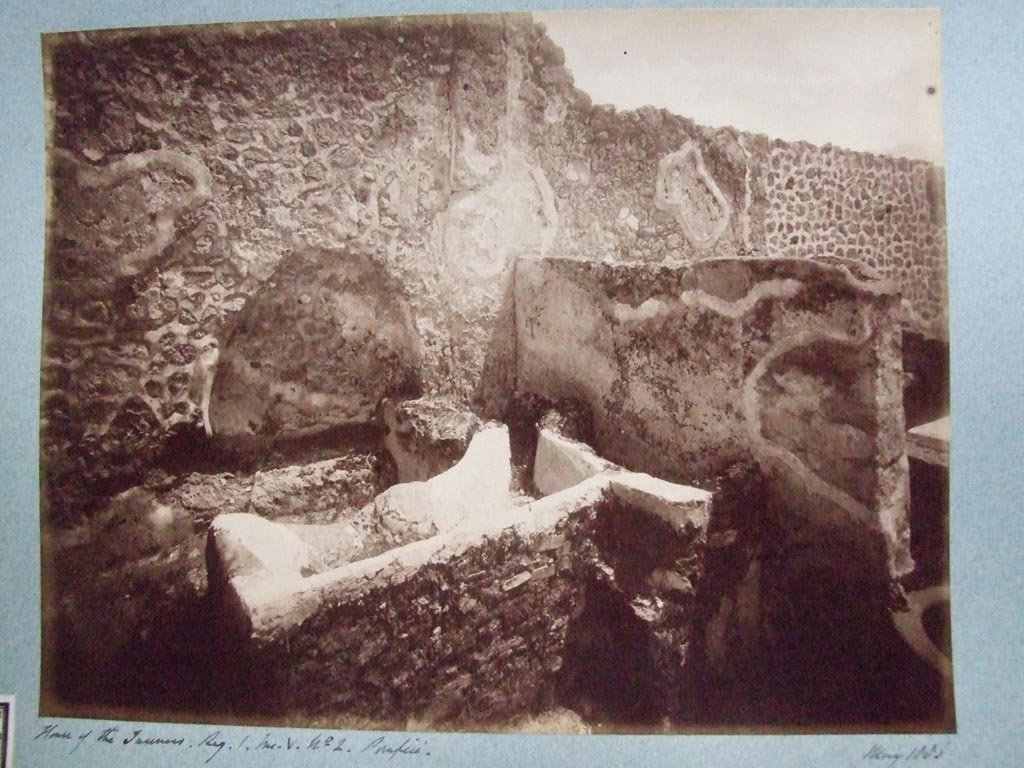 I.5.2 Pompeii. May 1886. One of the divided compartments.
Photograph courtesy of the Society of Antiquaries, Fox Collection.