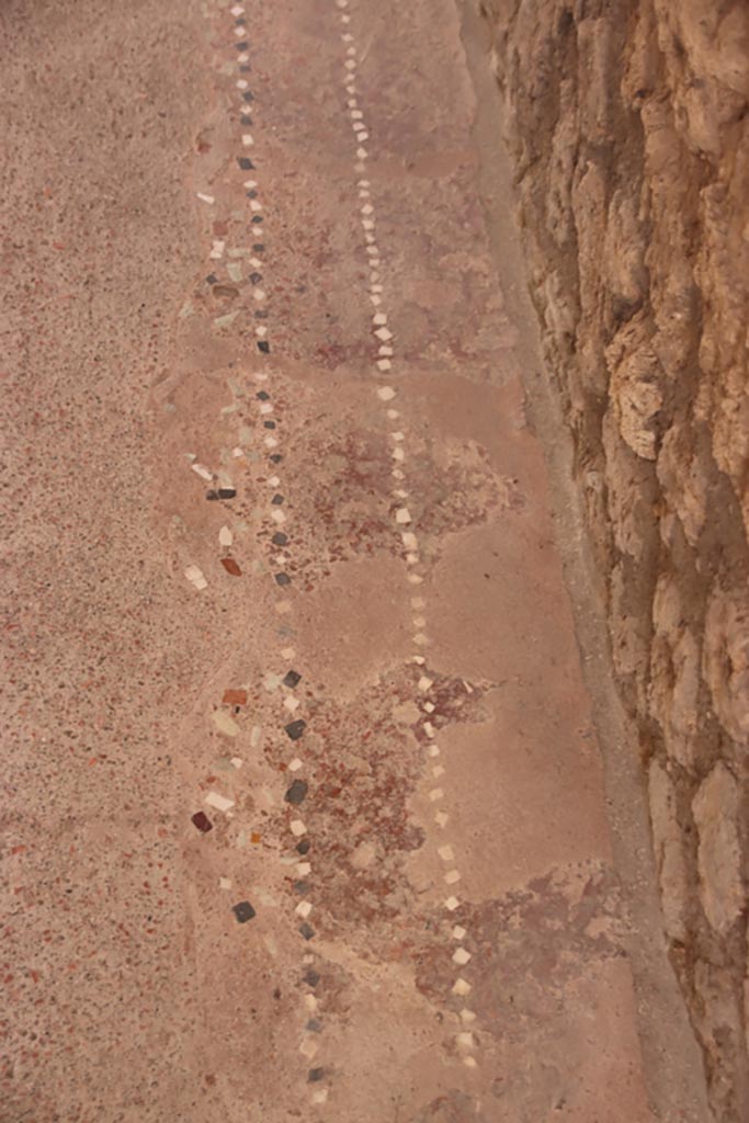 I.6.4 Pompeii. October 2022. 
Detail from entrance corridor/fauces flooring. Photo courtesy of Klaus Heese. 
