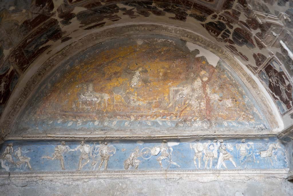 I.6.4 Pompeii. December 2021. Room 16, detail from sacellum. Photo courtesy of Johannes Eber.