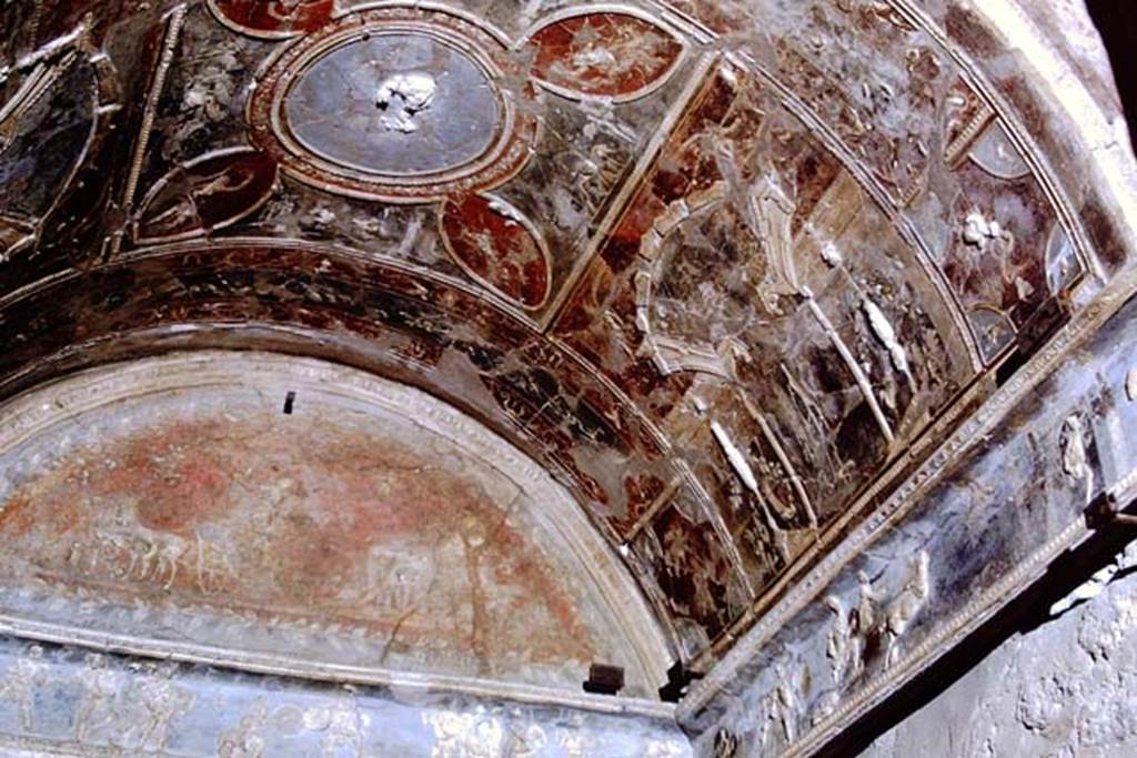 I.6.4 Pompeii, 1968. Vaulted ceiling looking towards south-west. Photo by Stanley A. Jashemski.
Source: The Wilhelmina and Stanley A. Jashemski archive in the University of Maryland Library, Special Collections (See collection page) and made available under the Creative Commons Attribution-Non Commercial License v.4. See Licence and use details.
J68f0590