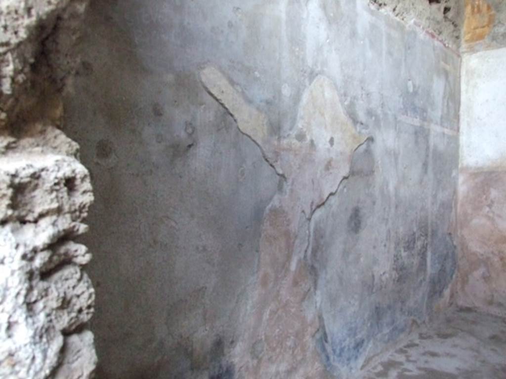 I.6.10 Pompeii. December 2007. East wall of rear room.