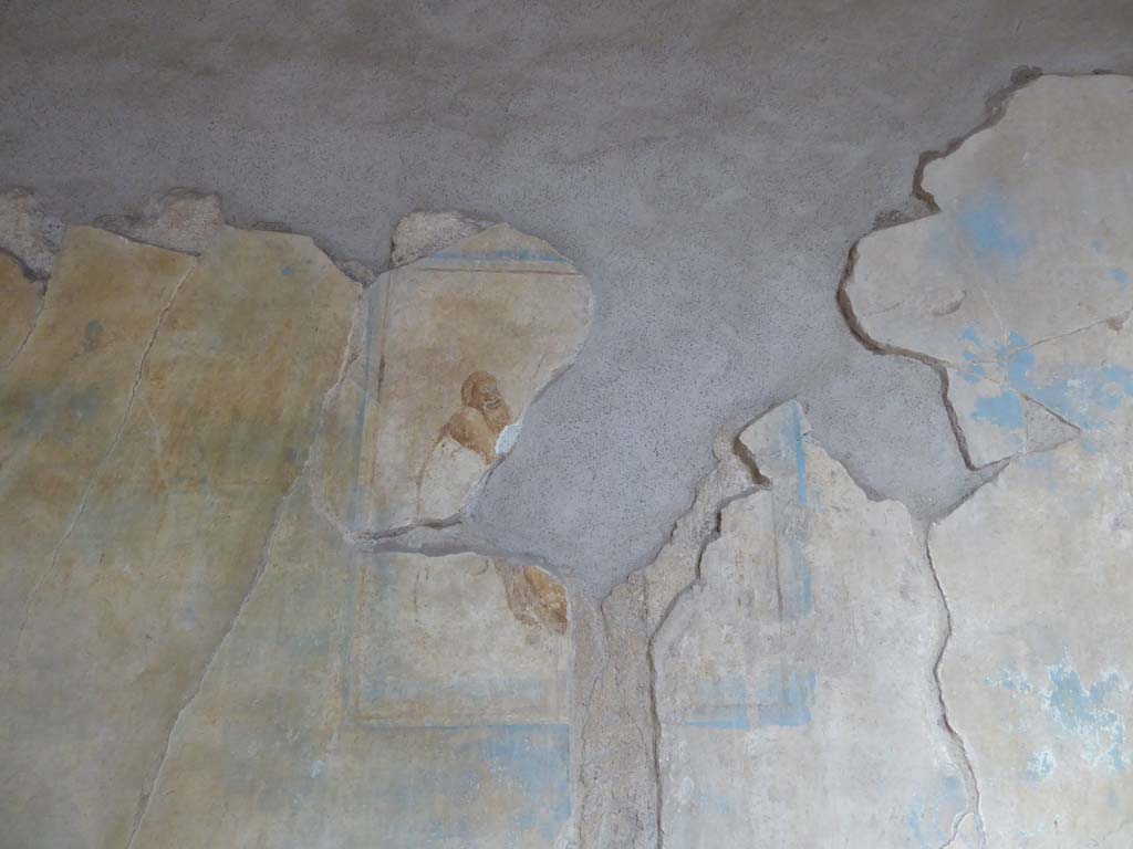 I.6.11 Pompeii. September 2015. Looking towards wall painting on west end of north wall of atrium. 
Foto Annette Haug, ERC Grant 681269 D�COR.

