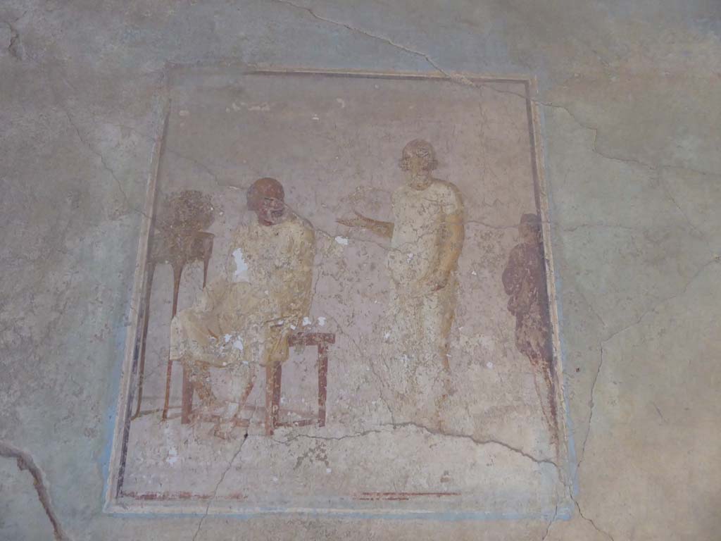 I.6.11 Pompeii. September 2015. Wall painting from north end of west wall. 
Foto Annette Haug, ERC Grant 681269 D�COR.


