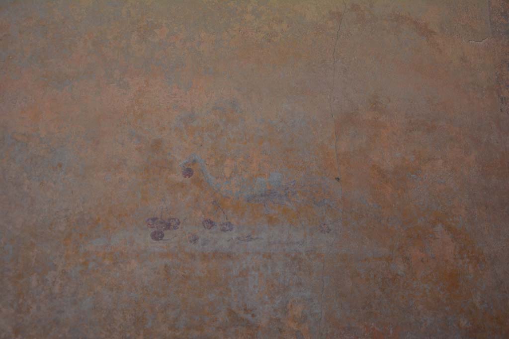 I.7.1 Pompeii. October 2019. Detail of painted bird with cherries from south end of east wall in atrium.
Foto Annette Haug, ERC Grant 681269 D�COR.
