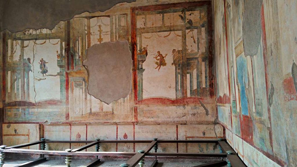 I.7.11 Pompeii. 2015/2016. Looking towards west wall and north-west corner. Photo courtesy of Giuseppe Ciaramella.