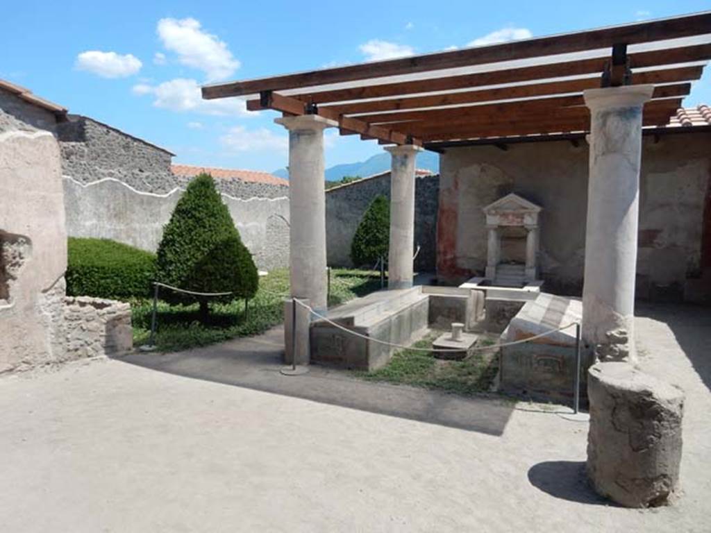 I.7.12 Pompeii. May 2017. Looking south across garden area. Photo courtesy of Buzz Ferebee.