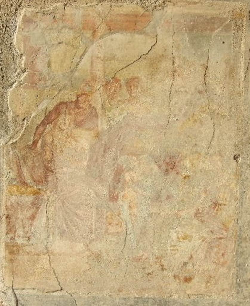 I.7.19 Pompeii. December 2006. North wall of tablinum. Wall painting of Aphrodite and Ares. See Bragantini, de Vos, Badoni, 1981. Pitture e Pavimenti di Pompei, Parte 1.  Rome: ICCD. (p.74).