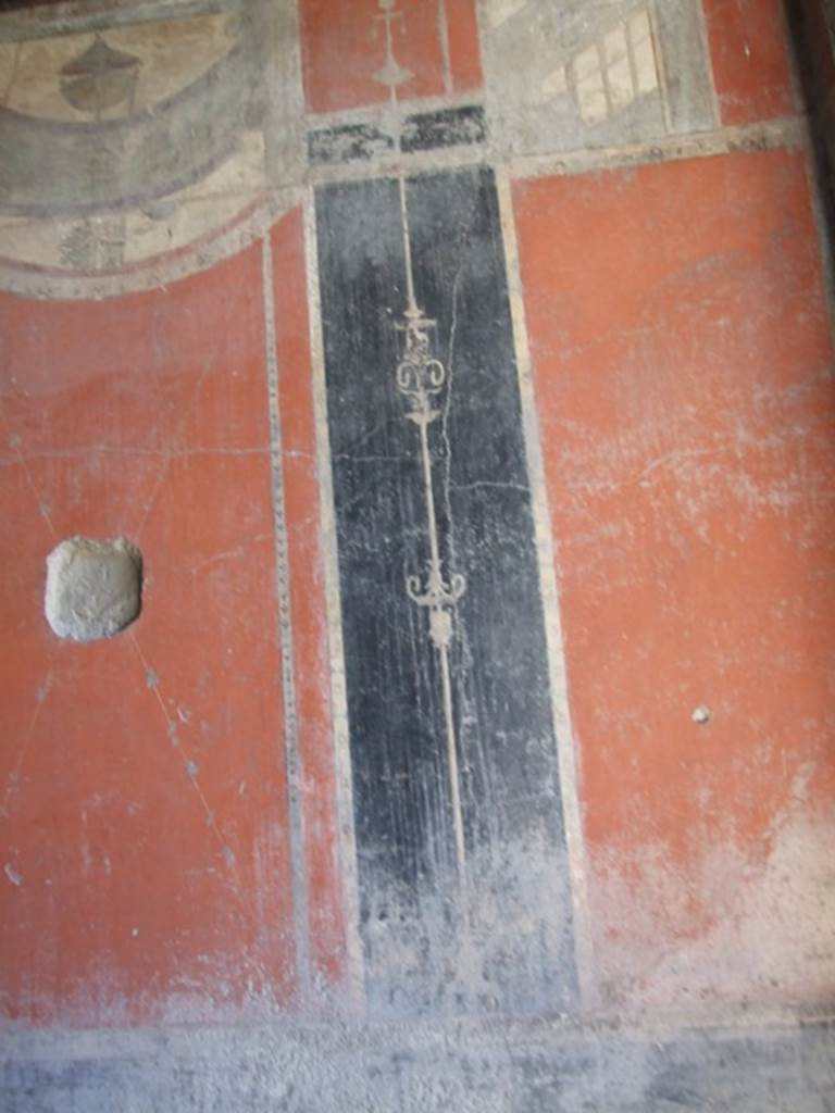 I.8.9 Pompeii. March 2009. Room 7. Triclinium. East wall. Lower level. South end.