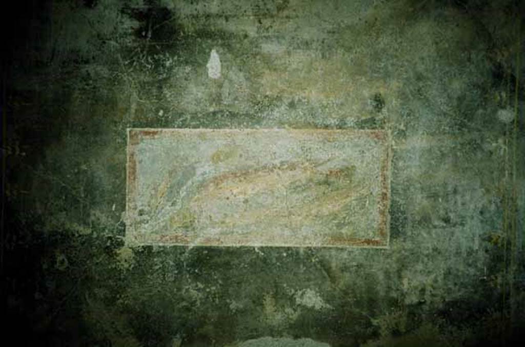 I.8.17 Pompeii. June 2010. Room 7, painted panel on south wall. Photo courtesy of Rick Bauer.