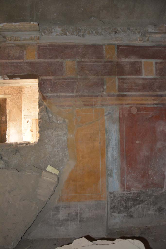 I.8.17 Pompeii. March 2019. Room 12, central yellow panel on west wall.
Foto Annette Haug, ERC Grant 681269 DÉCOR.