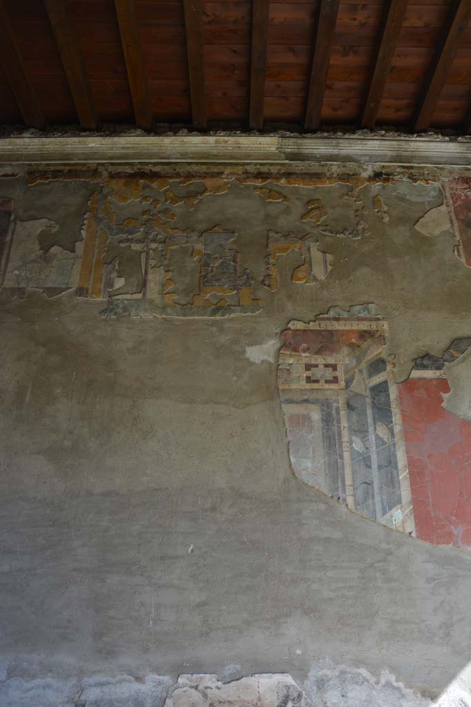 I.9.1 Pompeii. October 2019. Room 7, upper and central area of east wall.
Foto Annette Haug, ERC Grant 681269 D�COR.
