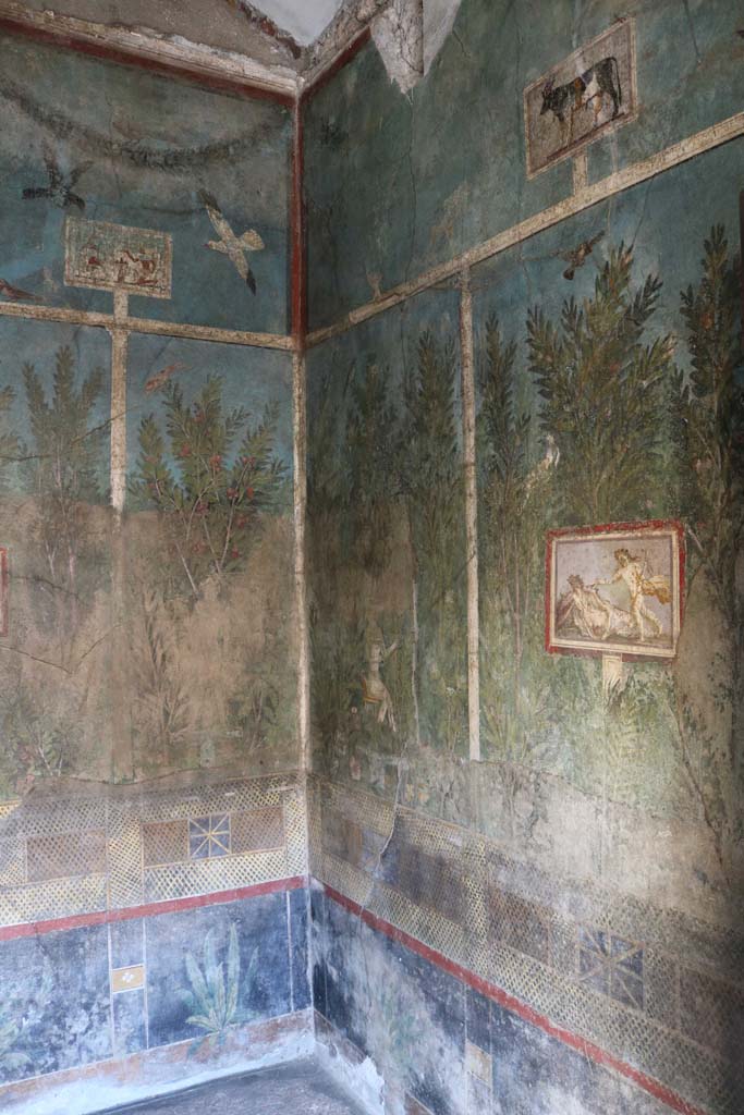 I.9.5 Pompeii. December 2018.
Room 5, cubiculum, looking towards south-east corner. Photo courtesy of Aude Durand.