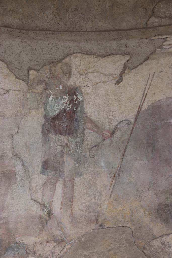 I.10.4 Pompeii. September 2021. Alcove 22, detail from centre. Photo courtesy of Klaus Heese.