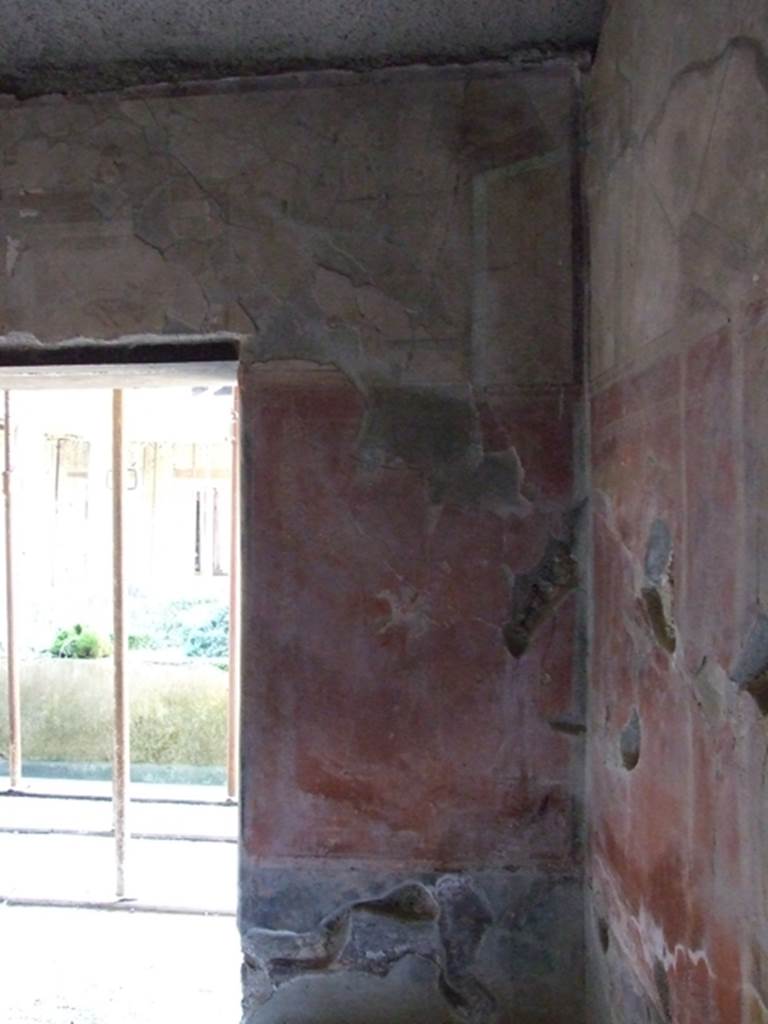 I.10.11 Pompeii.  March 2009.  Room 12.  Cubiculum.  West wall.  North side.  Painting of Pegasus.