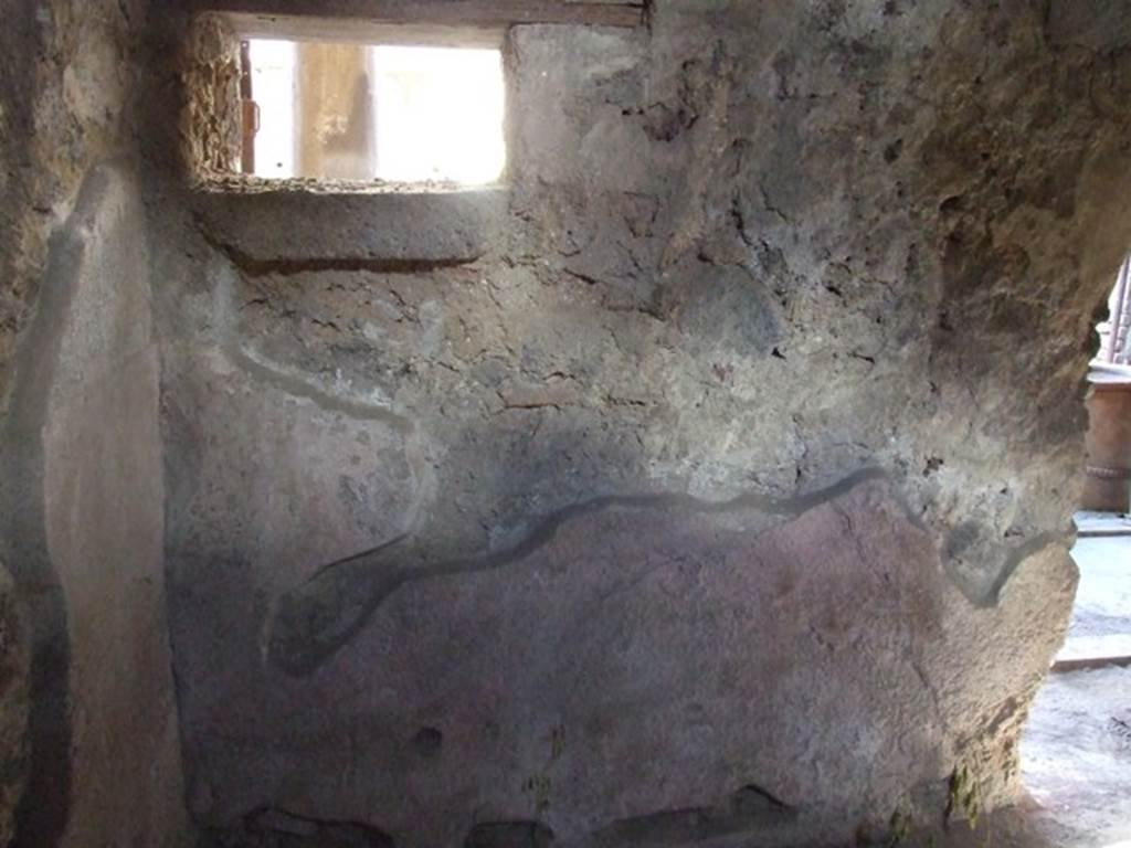 I.10.11 Pompeii. March 2009. Room 17, north wall with window and doorway to peristyle.