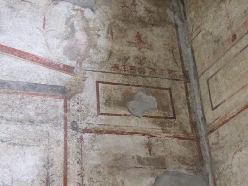 I.11.6 Pompeii. March 2009. Room 4, painted east end of north wall.  