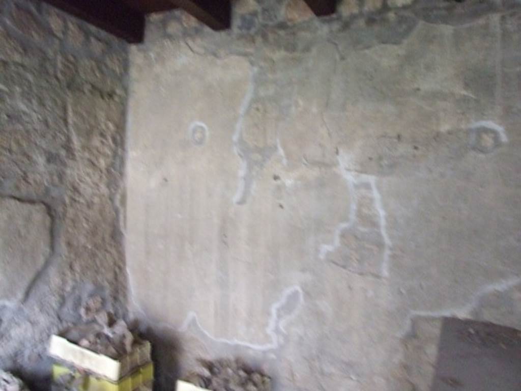 I.11.15 Pompeii. December 2007. Room 15, south east corner and south wall. 