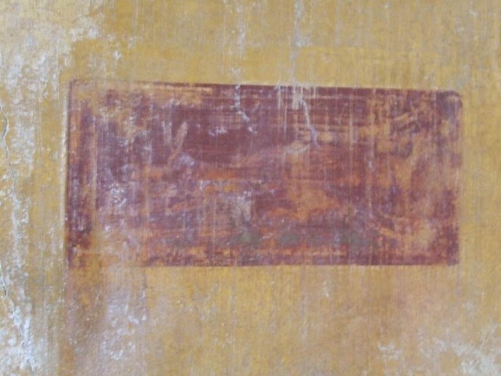 I.11.15 Pompeii. December 2007. Room 17, painted hunt scene from east end of north wall.
