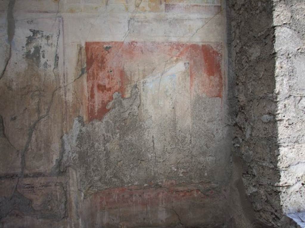 I.12.3 Pompeii. March 2009. Room 3, detail from east wall at south end.
