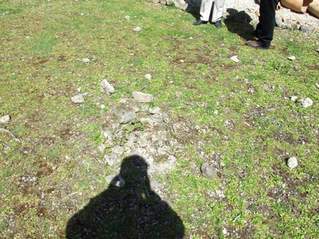 I.12.8 Pompeii. March 2009. Room 13. Rear garden. Remains of cistern in centre of garden.