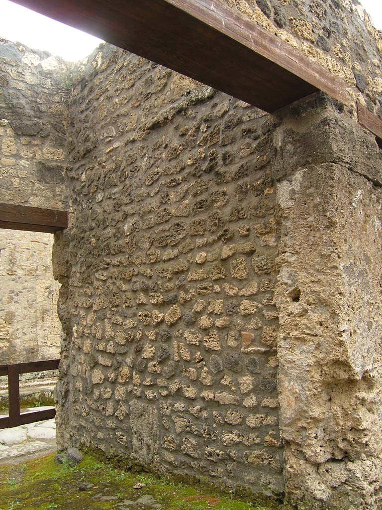 I.14.2 Pompeii. July 2008. Looking east along south side of entrance corridor, room A.
Photo courtesy of Guilhem Chapelin. 
