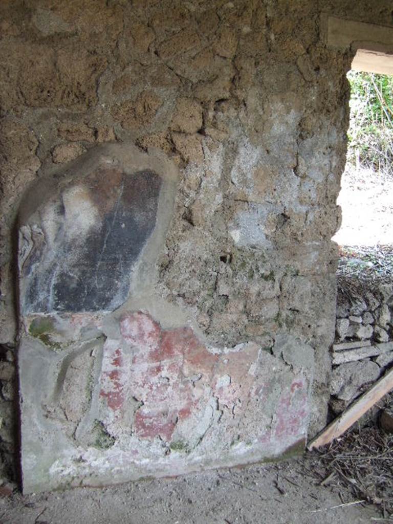I.17.4 Pompeii.  May 2006. West wall of peristyle garden.