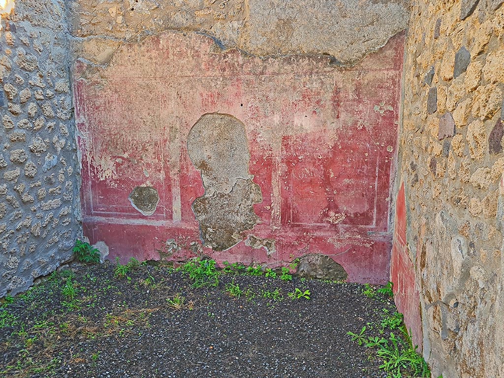 I.21.2 Pompeii. October 2024. East wall of cubiculum. Photo courtesy of Giuseppe Ciaramella.