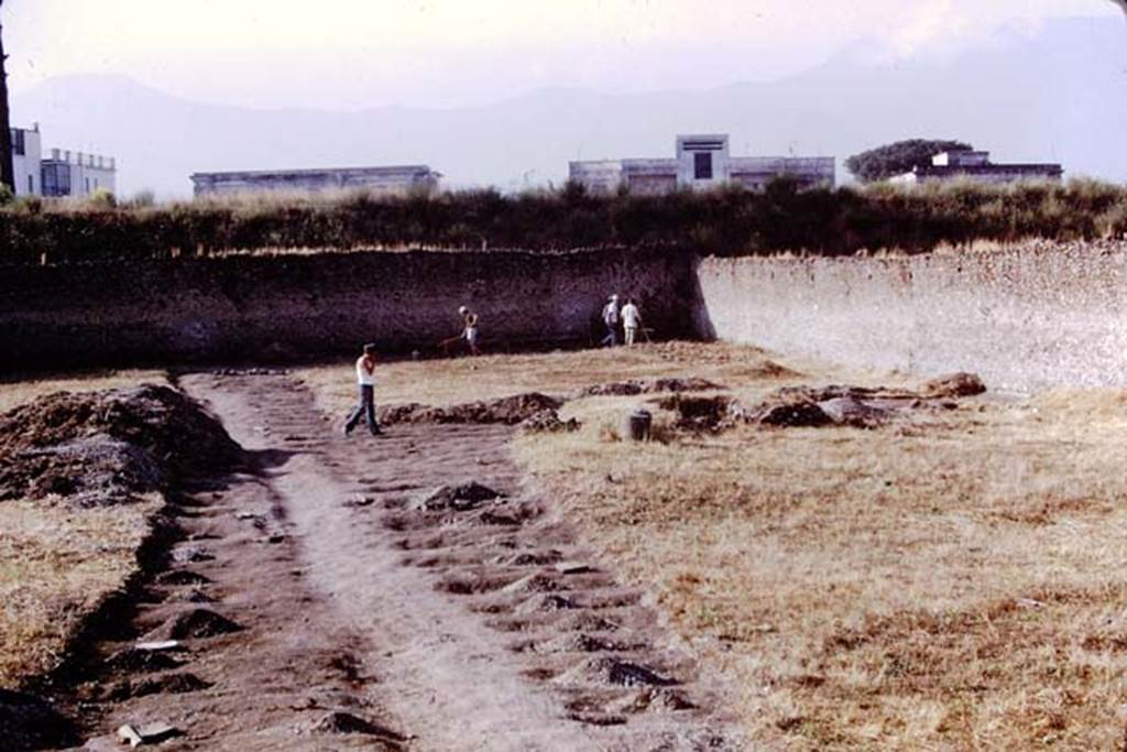 I.21.6 Pompeii, 1973. Looking south towards south-west corner. Photo by Stanley A. Jashemski.
Source: The Wilhelmina and Stanley A. Jashemski archive in the University of Maryland Library, Special Collections (See collection page) and made available under the Creative Commons Attribution-Non Commercial License v.4. See Licence and use details. J73f0473