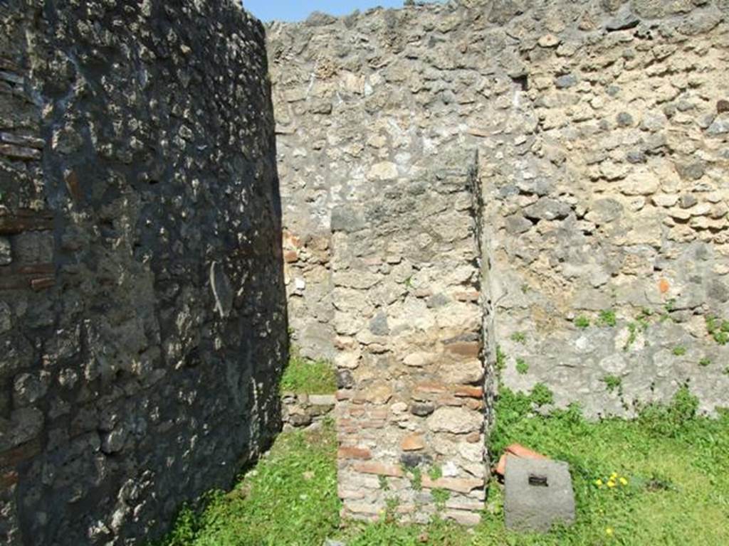 II.1.9 Pompeii.  March 2009.  North west corner of courtyard garden. 