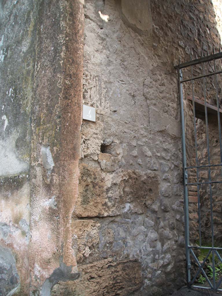 II.2.4 Pompeii. December 2004. East side of entrance doorway and doorway to room 3.