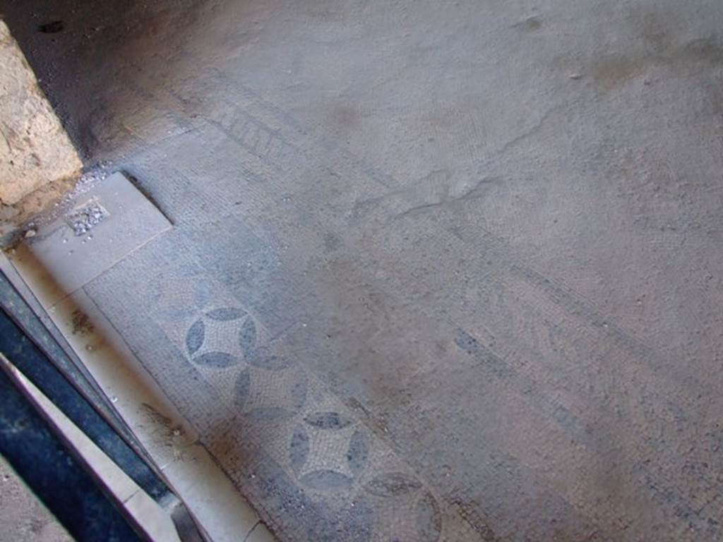 II.3.3 Pompeii. March 2009. Room 5, Mosaic floor in doorway near North Portico.