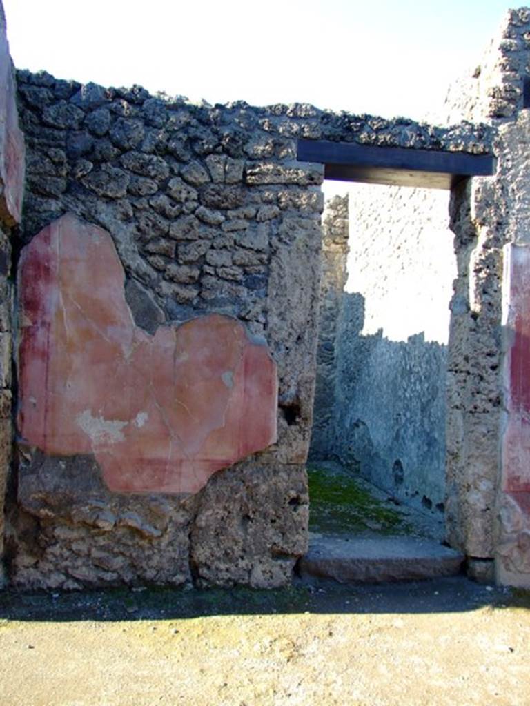 II.3.3 Pompeii.  March 2009.  Doorway to Room 7.