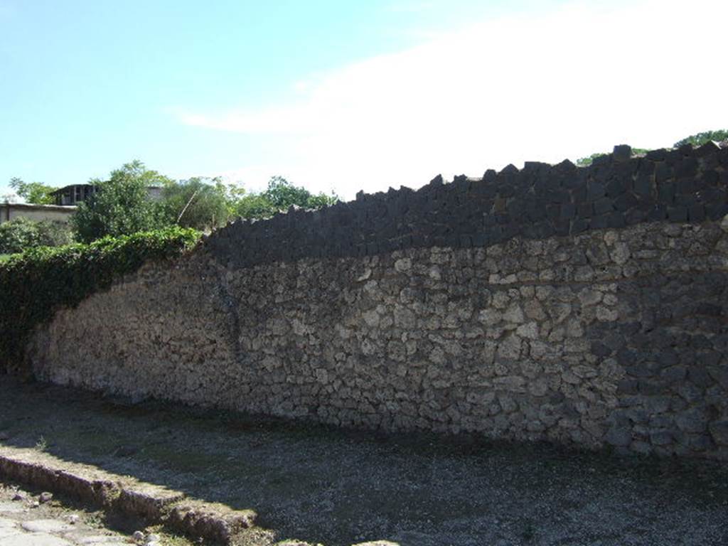 II.5.4 Pompeii. September 2005. Possible blocked entrance? or an area where the wall has been repaired?