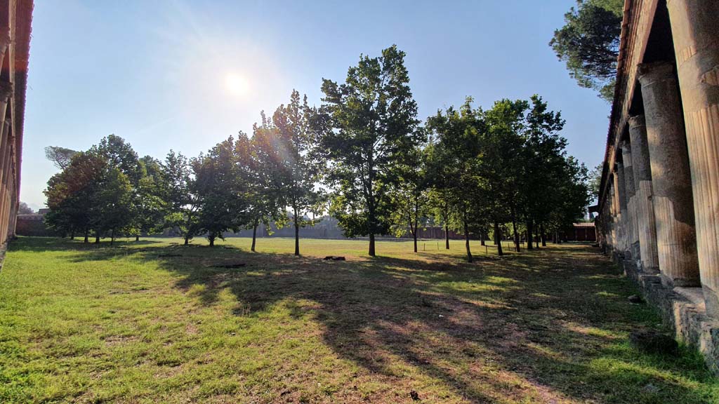 II.7.8 Pompeii. Palaestra. July 2021. Looking south along west portico.
Foto Annette Haug, ERC Grant 681269 DÉCOR.

