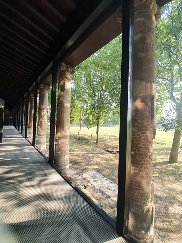 II.7.9 Pompeii. Palaestra. July 2021. Looking north along west side.
Foto Annette Haug, ERC Grant 681269 DÉCOR.
