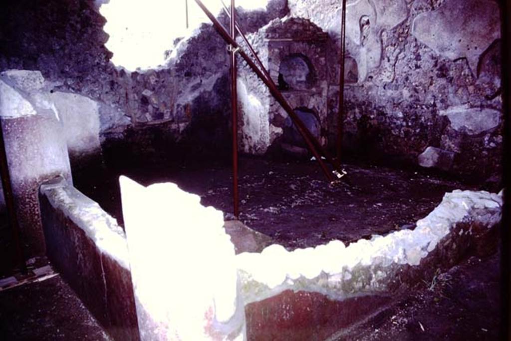 II.9.5 Pompeii. 1984. Looking across peristyle. 
Source: The Wilhelmina and Stanley A. Jashemski archive in the University of Maryland Library, Special Collections (See collection page) and made available under the Creative Commons Attribution-Non Commercial License v.4. See Licence and use details. J84f0072

