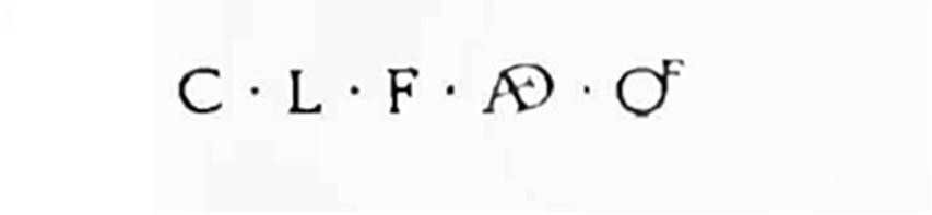 III.1.3 Pompeii. 1913. Inscription to Caium Lollium Fuscum.
According to Della Corte, 
�On the pilaster to the right of the entrance doorway (of III.1.2), above an ancient rustic plaster (subsequently covered with other simple rustic plaster) a programma recommending C. Lollio Fusco came back into light �
See Notizie degli Scavi di Antichit�, 1913, p. 254.

According to Epigraphik-Datenbank Clauss/Slaby (See www.manfredclauss.de) this read

C(aium) L(ollium) F(uscum) aed(ilem) o(ro) v(os) f(aciatis)     [CIL IV 7596]

