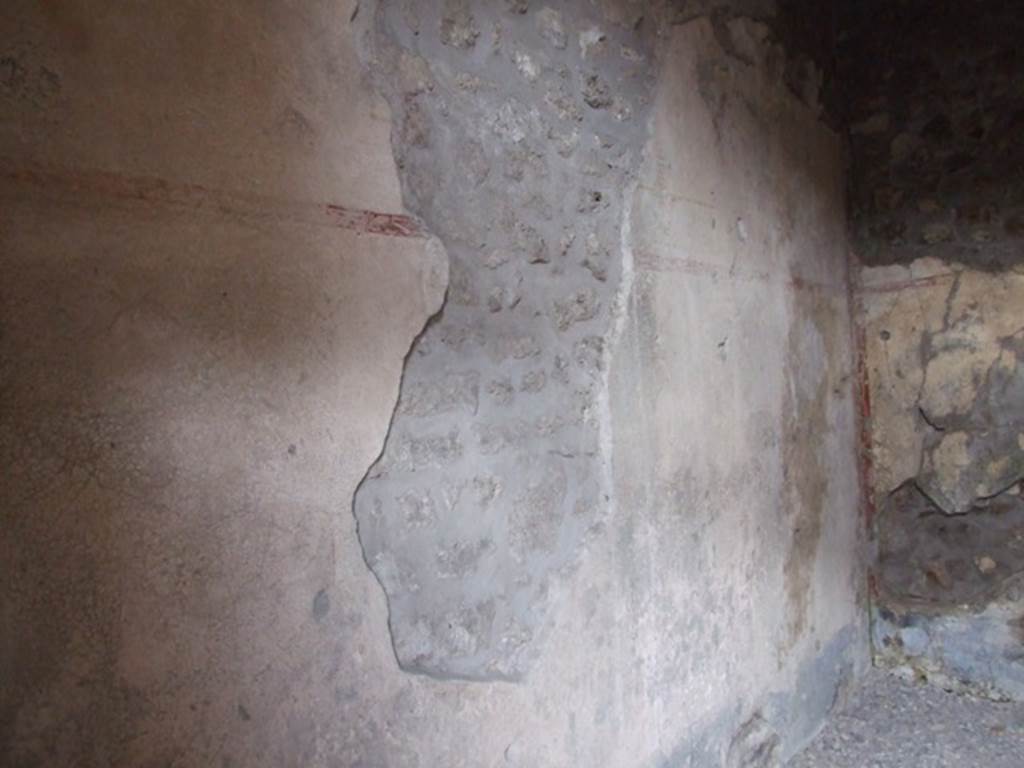 III.2.1 Pompeii.  March 2009.  Room 8.  Cubiculum.  North wall.