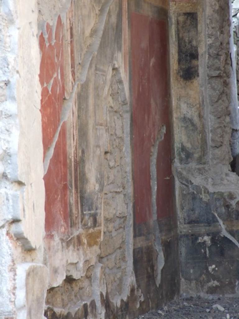 III.2.1 Pompeii.  December 2007. West wall of the tablinum.