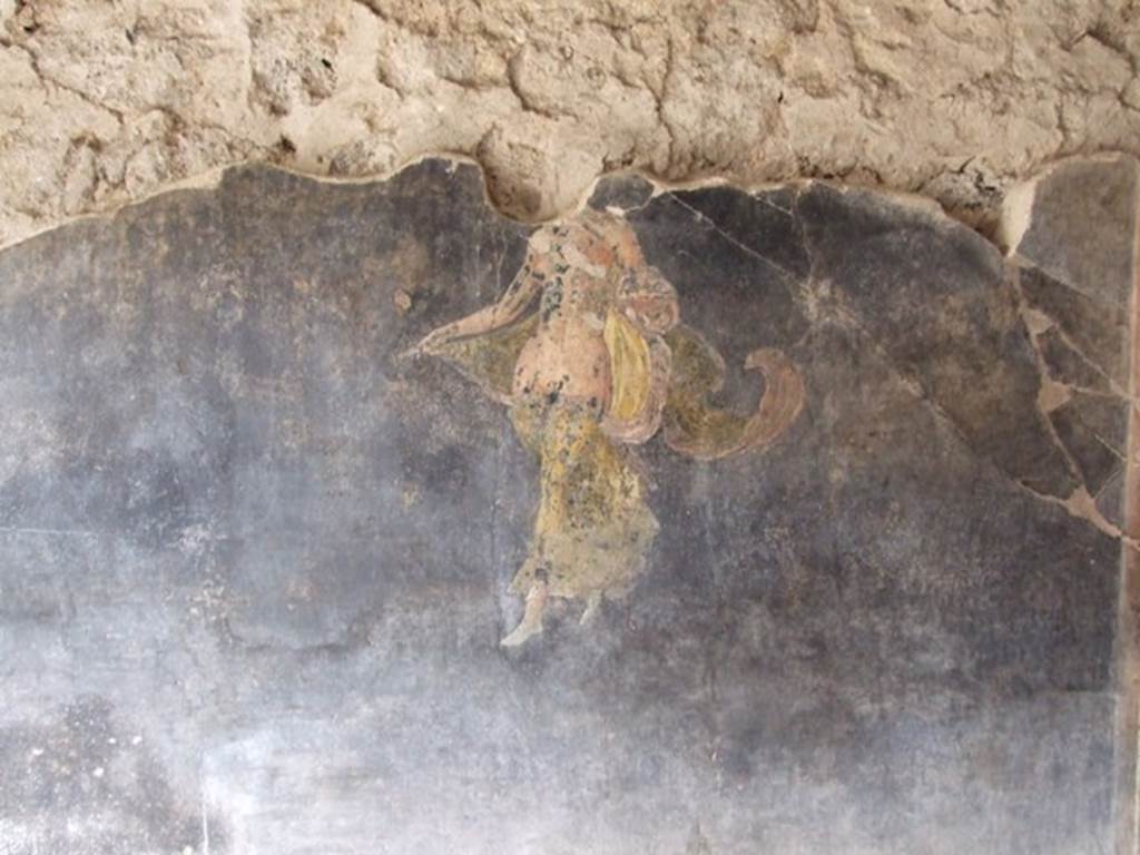 III.4.3  Pompeii.  March 2009.   Room 13.  Painted figure on north wall.