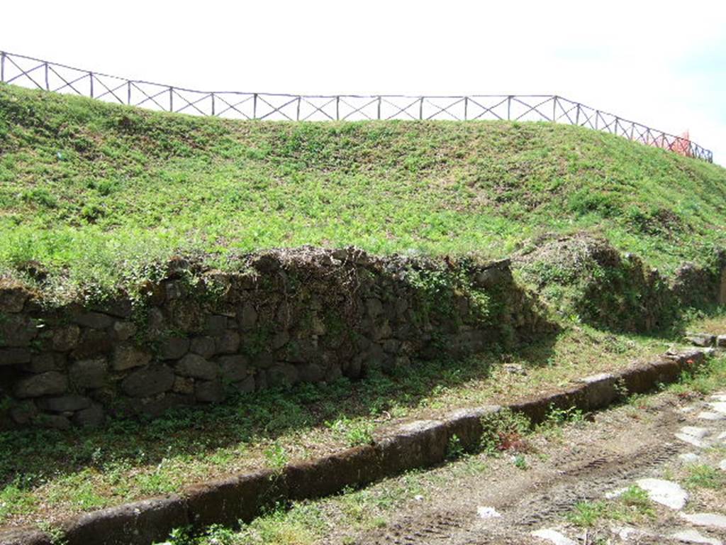 III.10.1 Pompeii. May 2006.  Front wall looking south west.