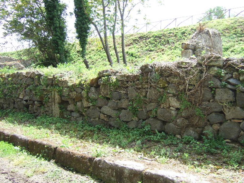 III.10.2 Pompeii. May 2006.  Site of Entrance, now blocked with modern wall.